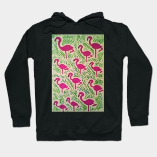 Tropical Flamingos Hoodie